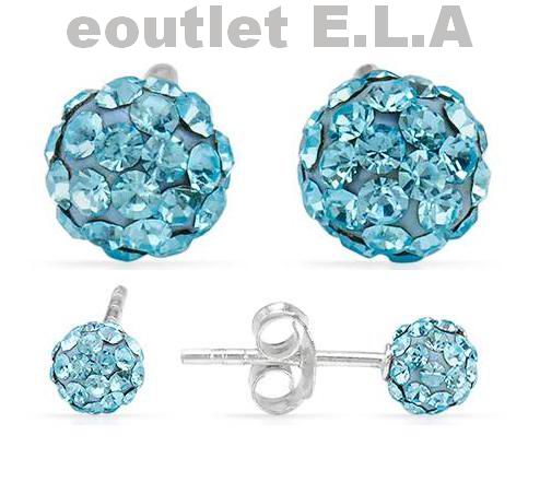 BLING 5MM BLUE SWAROVSKI CRYSTAL BALL STUDS
